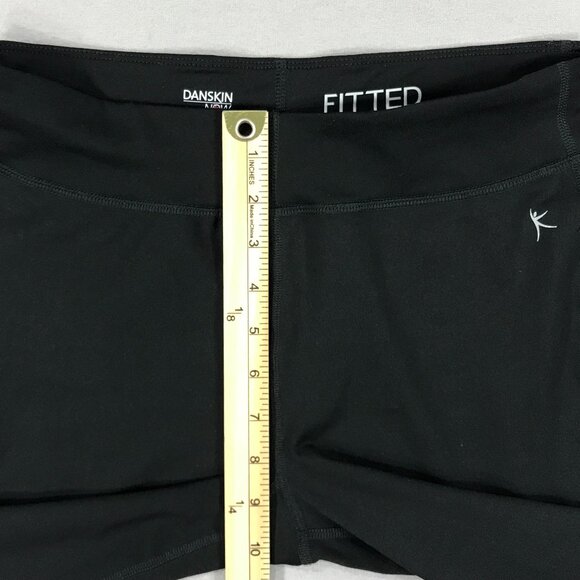 Danskin Now Leggings Women's Medium 8-10 Black Pull On Capri Fitted Workout Yoga - Picture 11 of 14